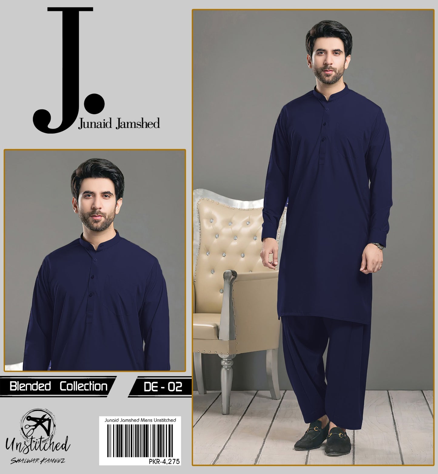J. WASH N WEAR UNSTITCHED || FOUR SEASON 100% GUARANTEE || CODE 02